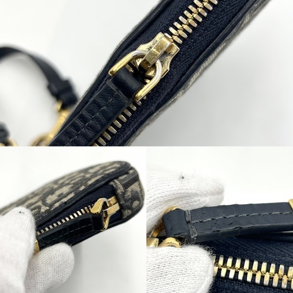 Christian Dior Oblique Nano Pouch Small Phone Crossbody Blue - Picture 6 of 7